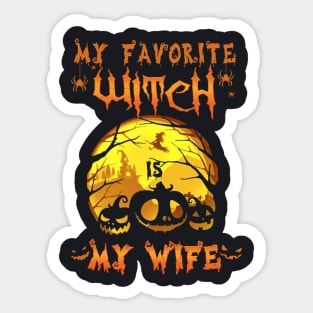 My Favorite Witch My Wife Sticker